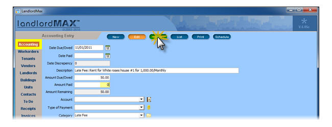 LandlordMax Property Management Software: latefee3