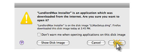 LandlordMax Property Management Software:install/Mac/Open