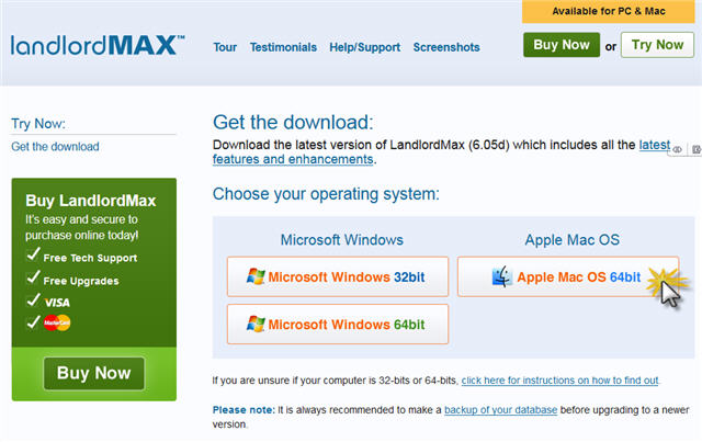 LandlordMax Property Management Software: Improved 32-bit and 64-bit support