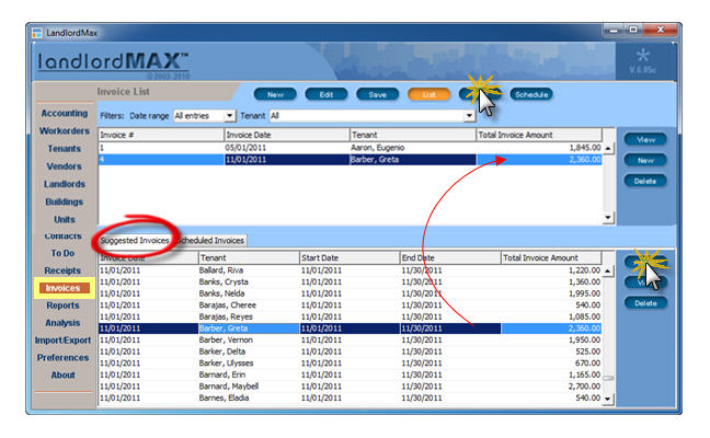 LandlordMax Property Management Software: Qinvoice1