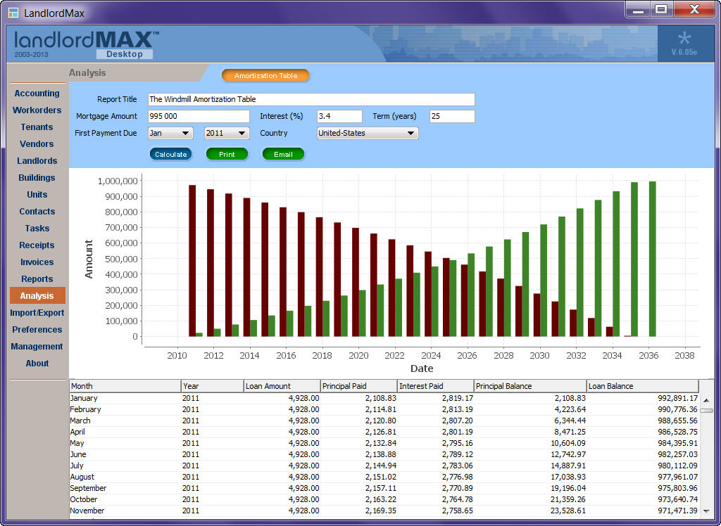 LandlordMax Property Management Software Screenshot
