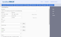 LandlordMax Property Management Software Screenshot: Accounting Entry Form View
