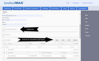 LandlordMax Property Management Software Screenshot: Tenant Sub Panels