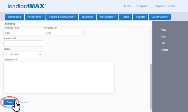 LandlordMax Property Management Software: Save Building