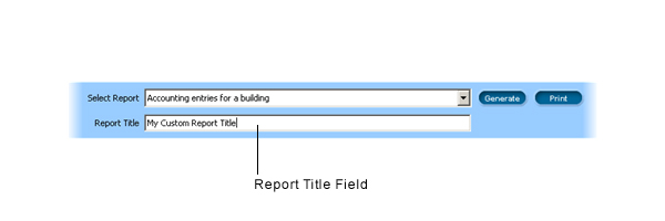 LandlordMax Property Management Software User Manual Screenshot: Reports Title