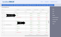 LandlordMax Property Management Software Screenshot: Accounting