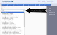 LandlordMax Property Management Software Screenshot: Reports