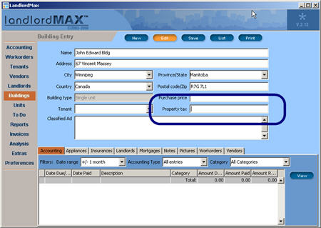 LandlordMax Property Management Software New Feature Screenshot: Late Fee Table