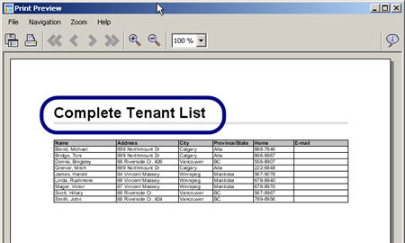 LandlordMax Property Management Software New Feature Screenshot: Report Title