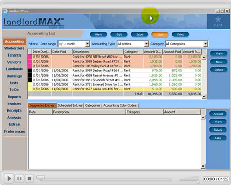 LandlordMax Property Management Software New Feature Screenshot: Print Comments