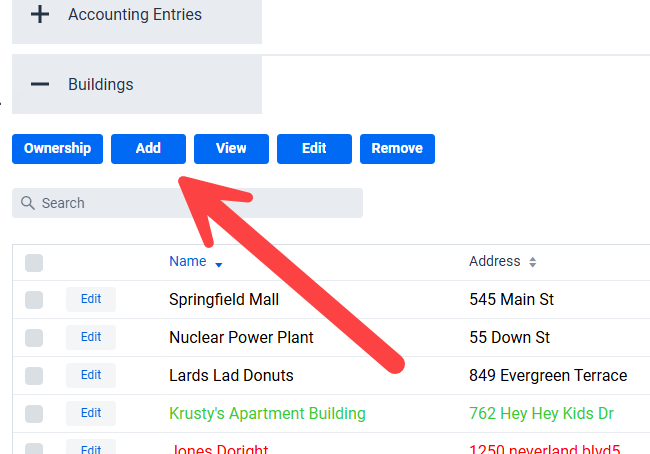 Add building to landlord